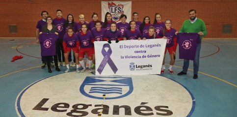 Ayuntamiento y clubes visibilizarn el compromiso de Legans contra la violencia de gnero en los encuentros del fin de semana