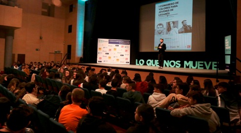 Legans cierra con xito el I Congreso de Valores para Jvenes celebrado en la Comunidad de Madrid, en el que han participado 1.000 estudiantes de la ciudad