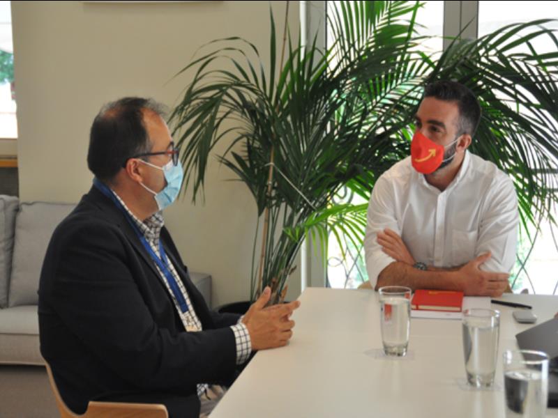 El alcalde analiza con el Alto Comisionado para Espaa Nacin Emprendedora el potencial innovador de Legans