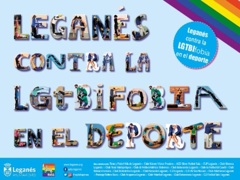 Ayuntamiento, Legayns y clubes locales suman sus fuerzas para poner en valor el espritu abierto y tolerante de Legans en el Da contra la LGTBIfobia en el deporte